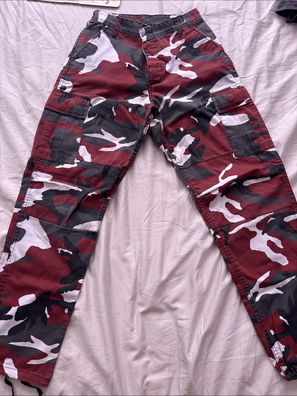 Red Camo Cargo Pants - Bold Urban Style